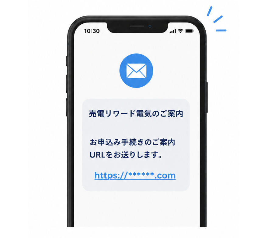 STEP2 SMS/メールでご案内